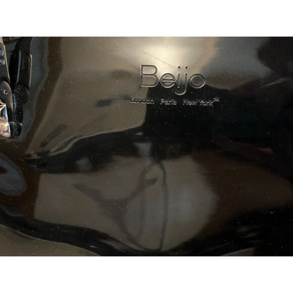 Bejio "Over the Moon" black patent crescent shoulder bag - Picture 2 of 10